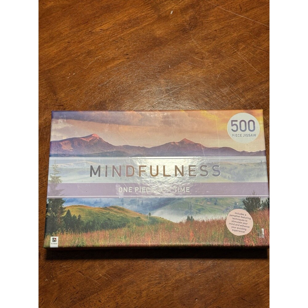Hinkler Mindfulness 500 Piece Jigsaw Puzzle, Mountain Landscape, Scenic View